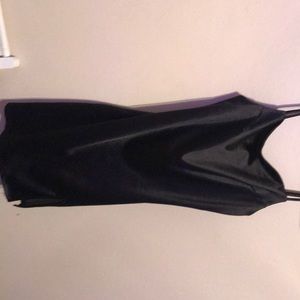 Satin Black Dress